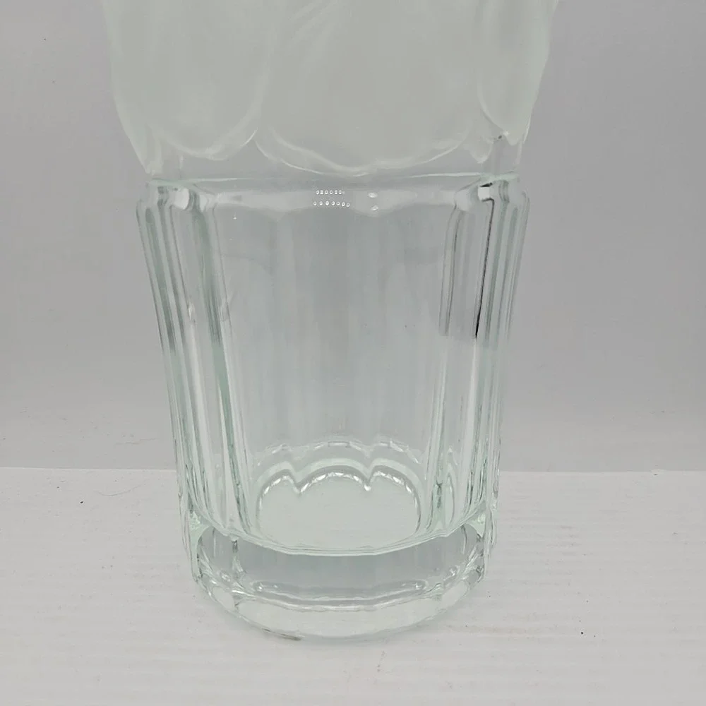 Vintage Bleikristall‎ Cut Crystal Germany Vase Etched Flowers Beautiful 10